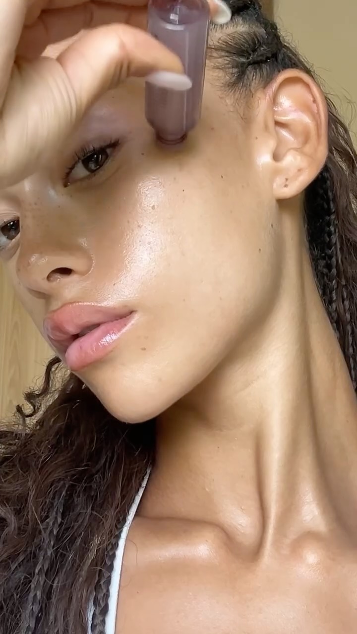 Instagram post by @_evewinter for Fresh. Caption reads: Post shower skin care with the new Fresh Dewy....