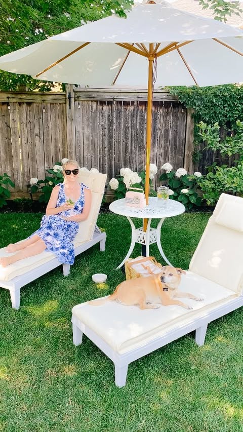 Instagram post by @outsunny_ca for Aosom. Caption reads: [...] places to unwind. ☀️ @outsunny_ca via....
