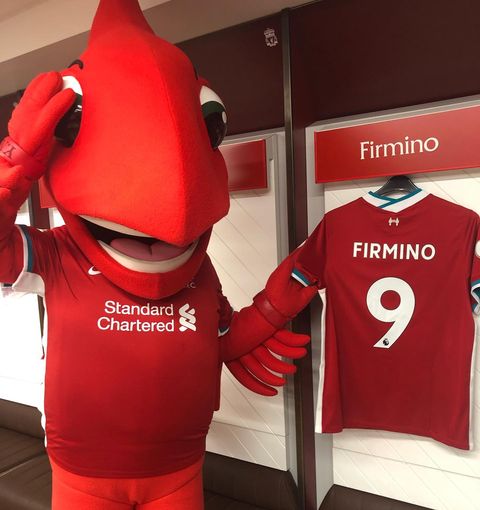Instagram post by @mightyred_lfc for Joie Baby Gear. Caption reads: Who wants to win a signed Firmino shirt from my....