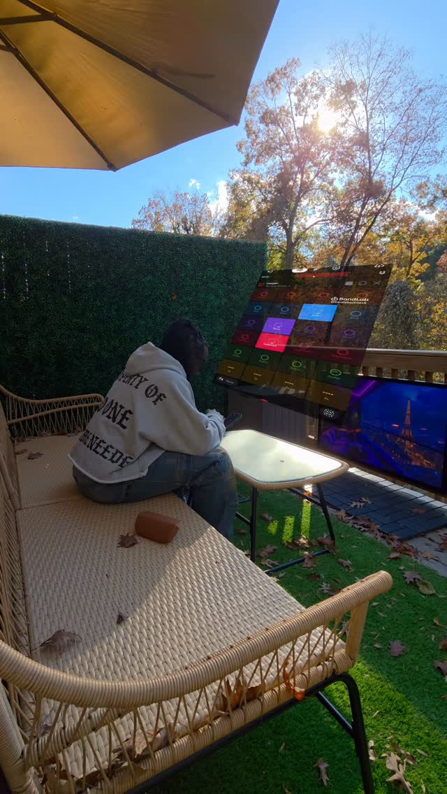 Instagram post by @beatsbyjblack for BandLab. Caption reads: I love that I can be in the studio anywhere using....