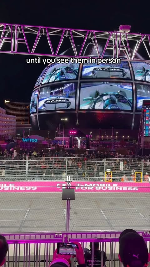 Instagram post by @dylangold0 for Gametime. Caption reads: even faster in person #f1 #formula1 #vegas.