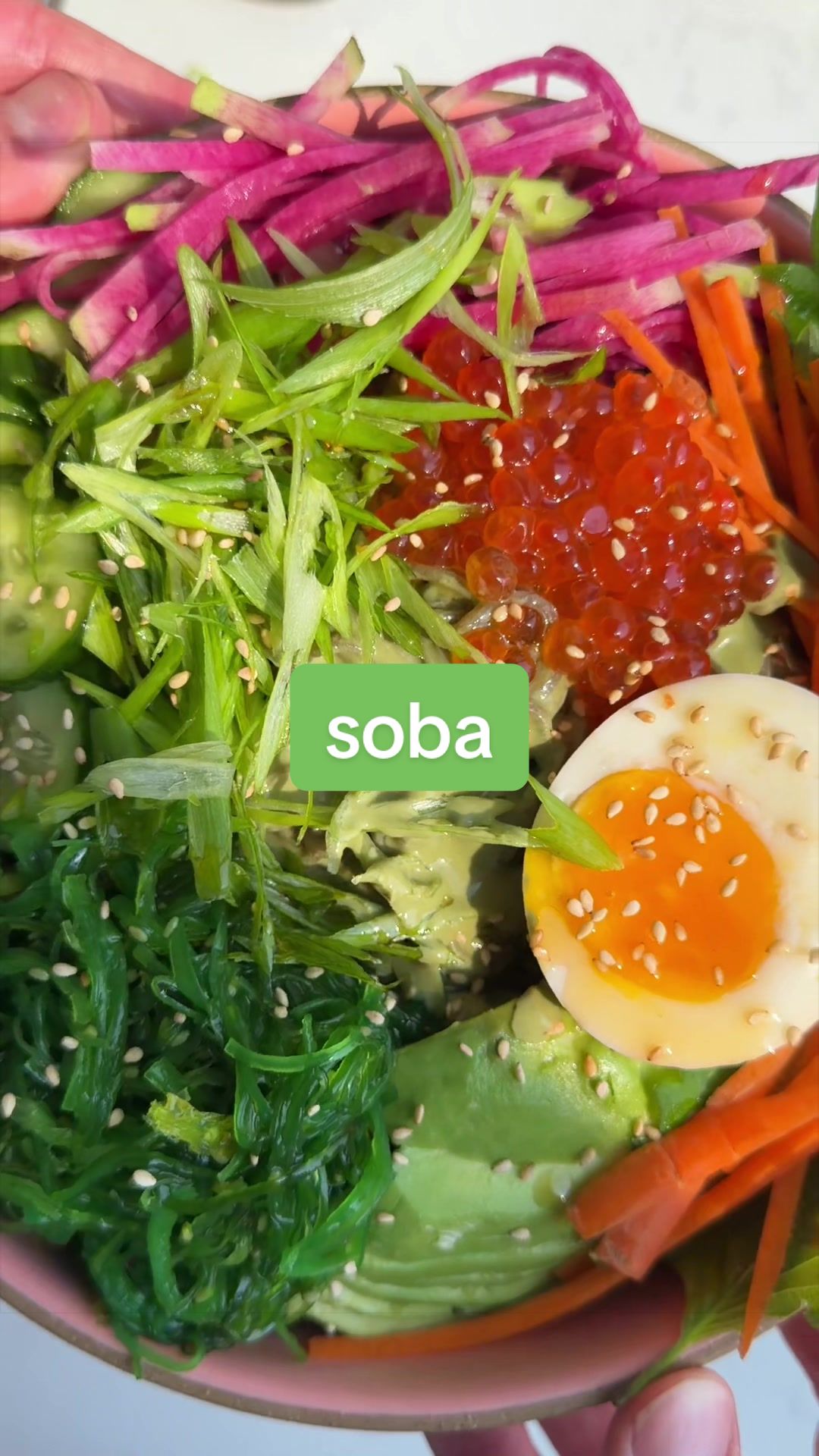 TikTok post by @ryannordheimer for Jade Leaf Matcha. Caption reads: [...] that. I dressed the noodles with a @Jade....