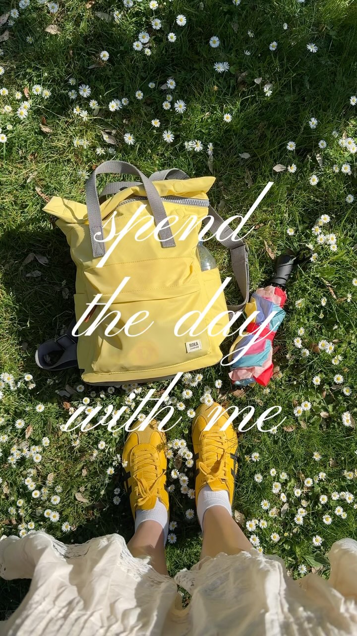 Instagram post by @ssmaisa for ROKA London. Caption reads: kew gardens kinda day with my @roka_london....