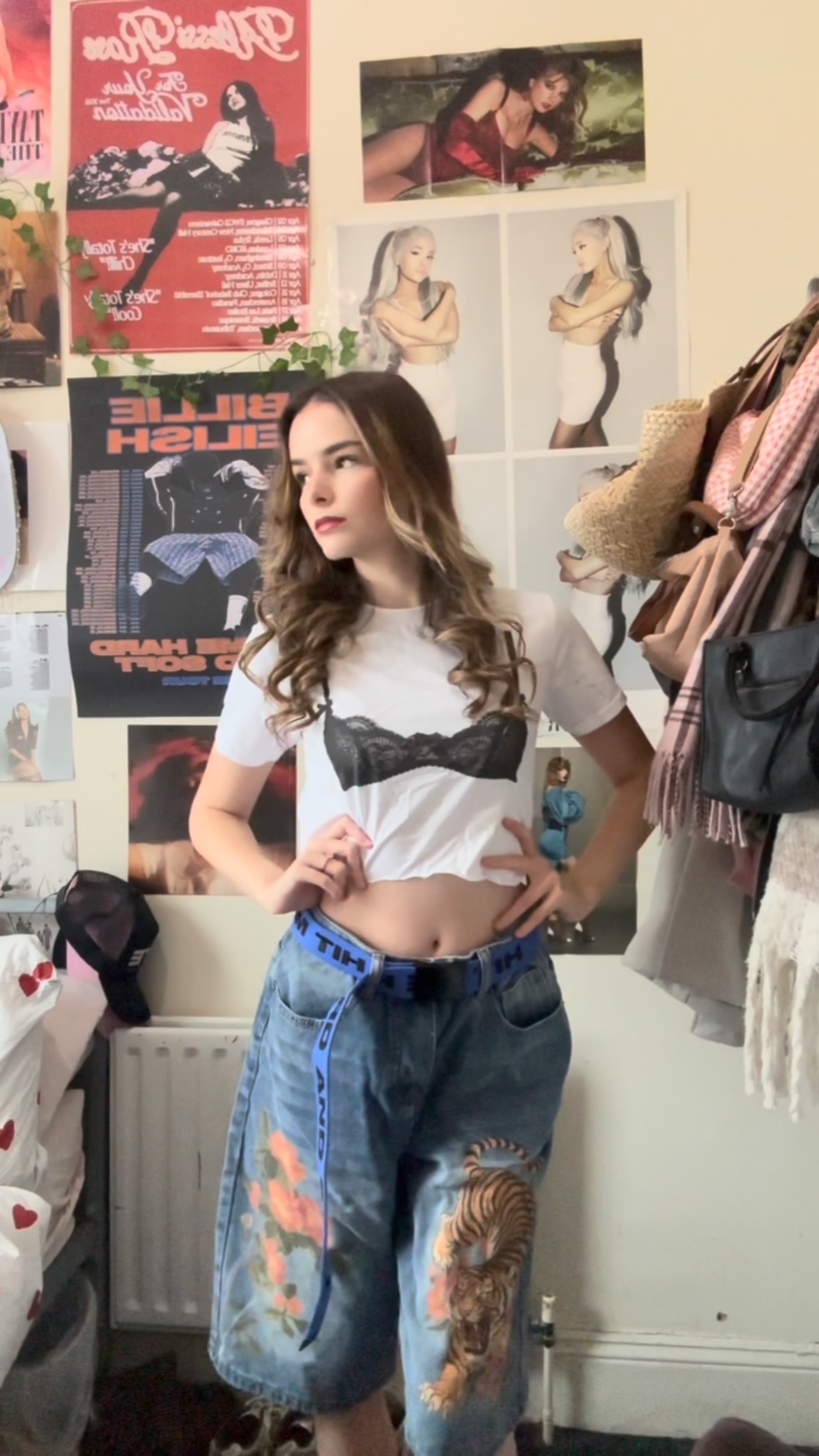 Instagram post by @ughmollyy for Mystic Store. Caption reads: AD 🌟 jorts and tshirts gifted by @mysticstore.co....