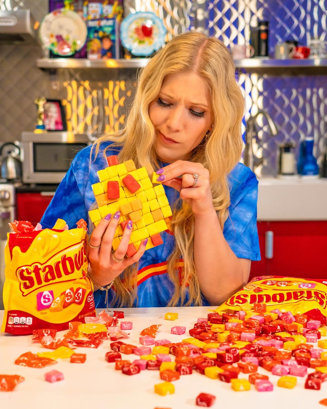 Instagram post by @brianna_ for SheSpeaks. Caption reads: #ad Unwrap your Imagination in the New STARBURST®....