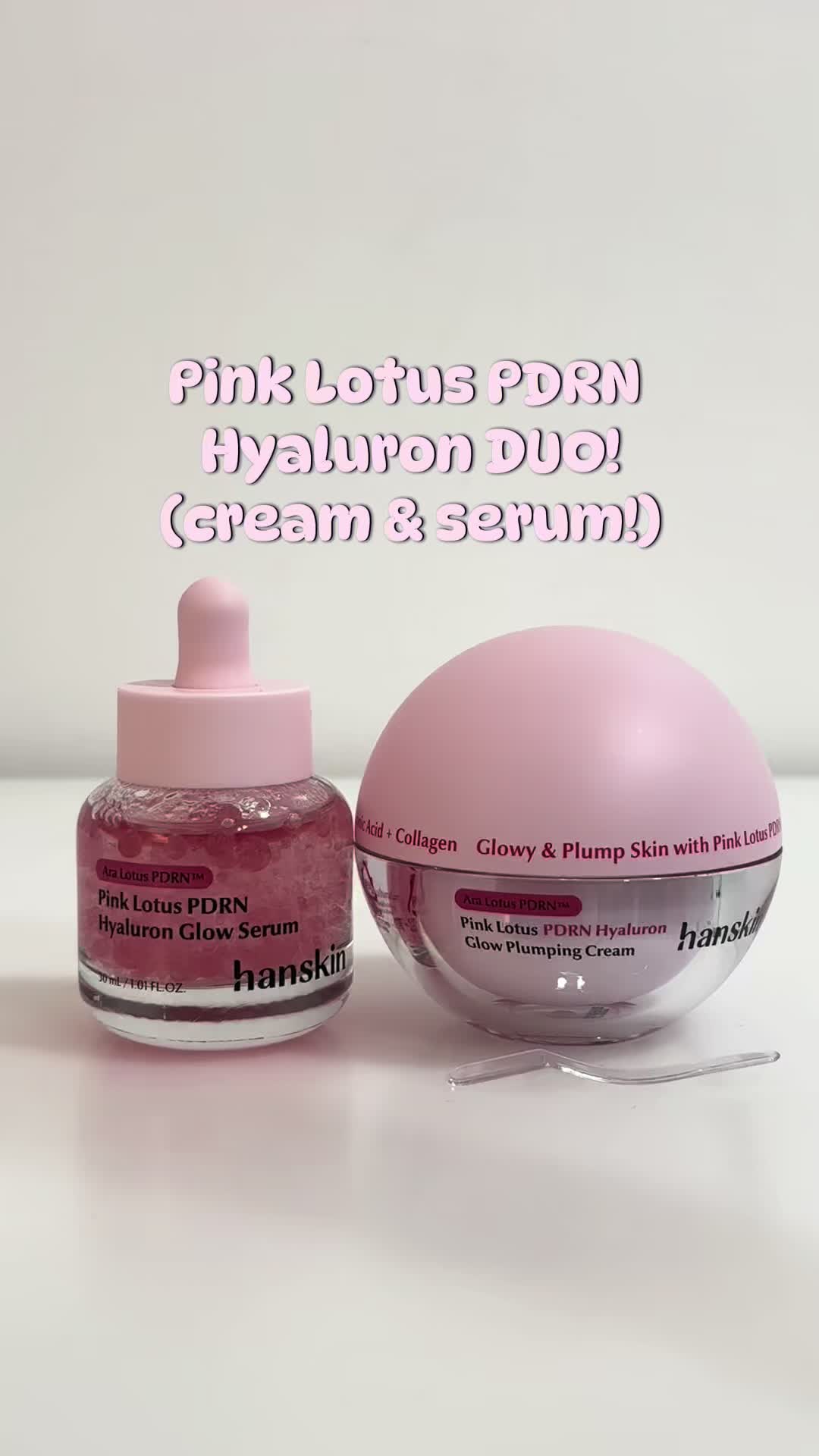 TikTok post by @iiheartbeautyy for Hanskin Skincare. Caption reads: Best for prepping the skin before applying....