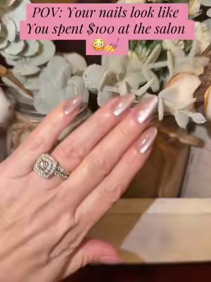 TikTok post by @jenna.alex21 for Luxxi Nails. Caption reads: [...] like You spent $100 at the salon 😳💅@LUXXI....