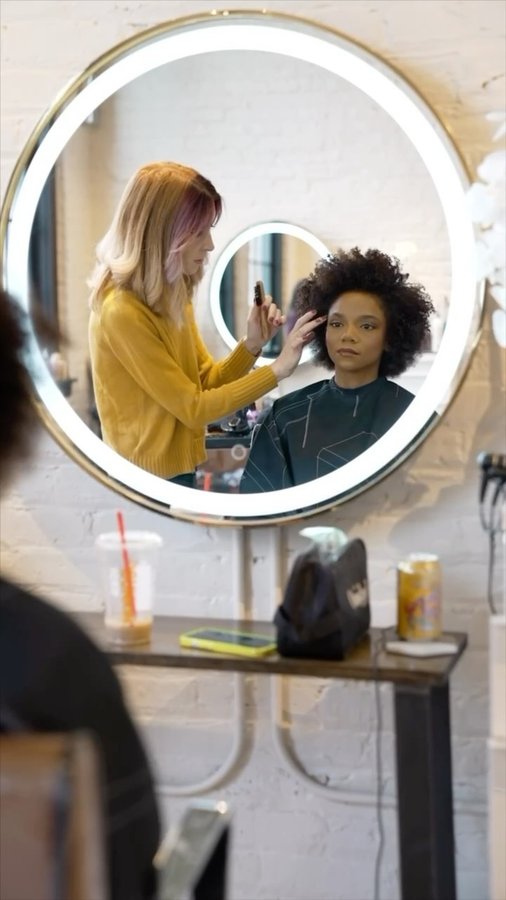 Instagram post by @thestylistabroad for Beauty Launchpad. Caption reads: [...] Sponsored by @platinumseamless, Beauty....