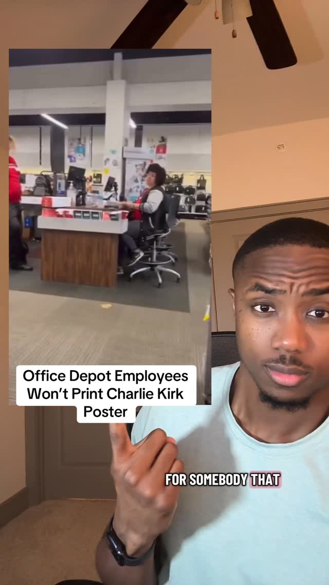 Instagram post by @the_jefferymead for Office Depot. Caption reads: Hey @officedepot is this how you want to be....