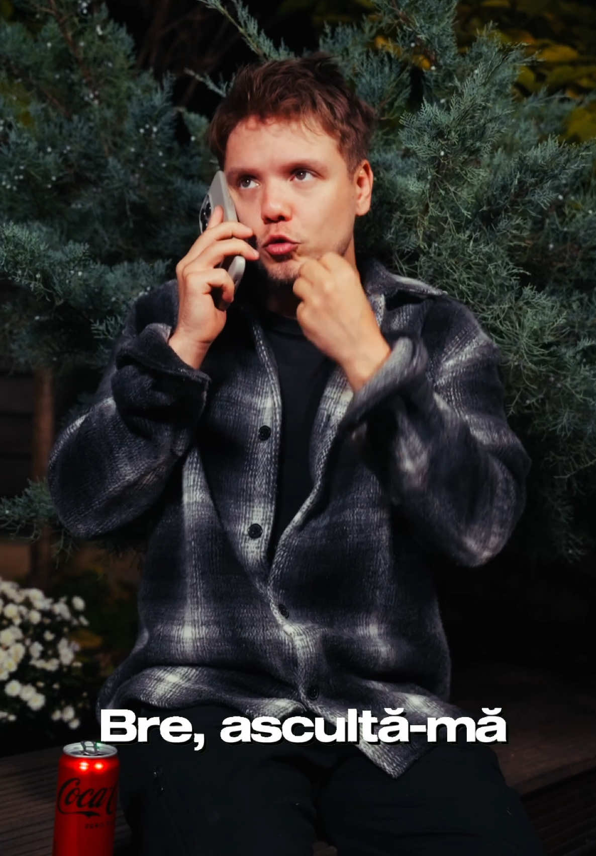TikTok post by @sergiusmerea for Coca-Cola. Caption reads: Care-i parola? 🫨 #AD #BestCokeEver #realmagic ....