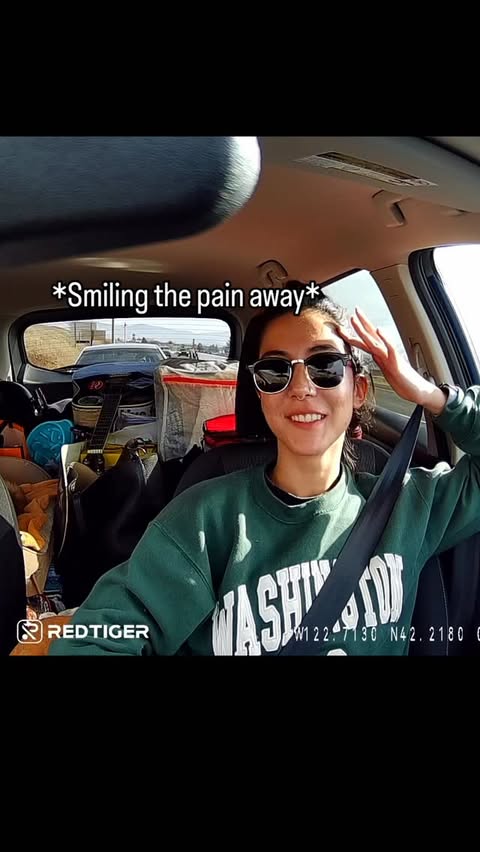 Instagram post by @bk2.dory for REDTIGER. Caption reads: My Redtiger F17 elite dash camera caught....