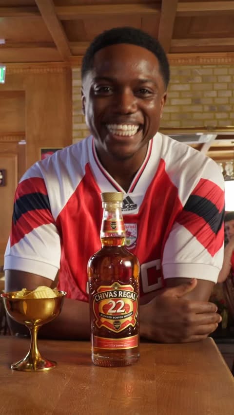 Instagram post by @shaygunner_ for Chivas Regal. Caption reads: [...] Celebrating 22 years with the special....