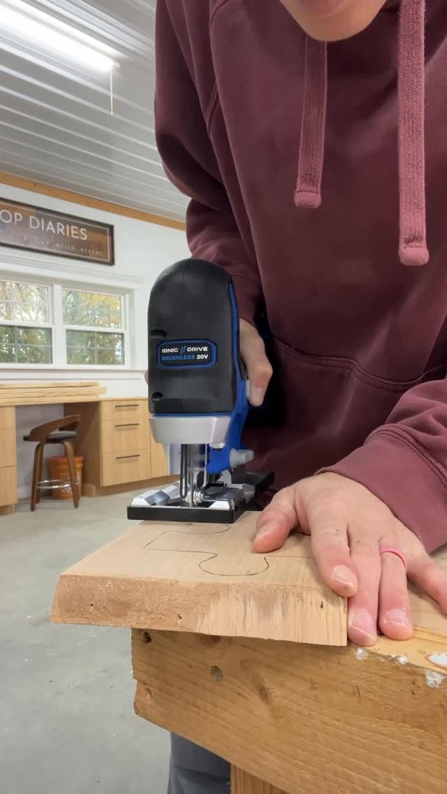 Instagram post by @woodshopdiaries for Kreg Tool. Caption reads: The first tool I ever bought was a jig saw AD
I....