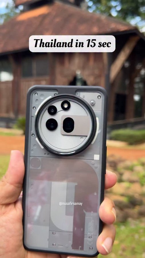 Instagram post by @musafirsamay for nothing. Caption reads: [...] more about Thailand!

Shot on @nothingindia....