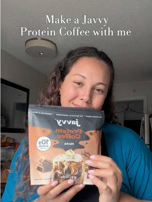 TikTok post by @mymomspace for Javy Coffee. Caption reads: I normally don’t like the taste of protein but....