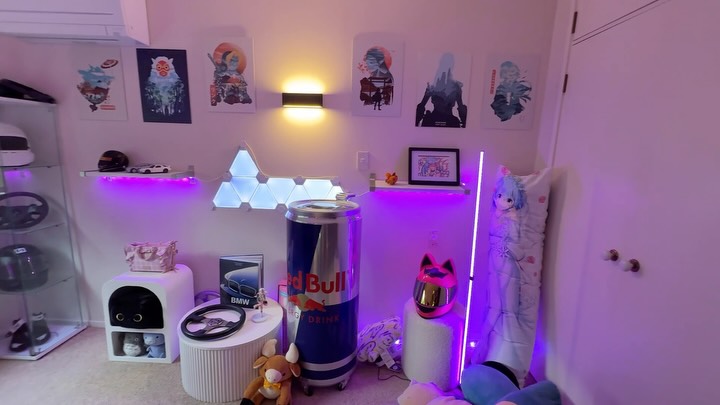 Instagram post by @meowsparky for Next Level Racing. Caption reads: [...] | GIFTED #Simracing #simrig #nextlevelracing....