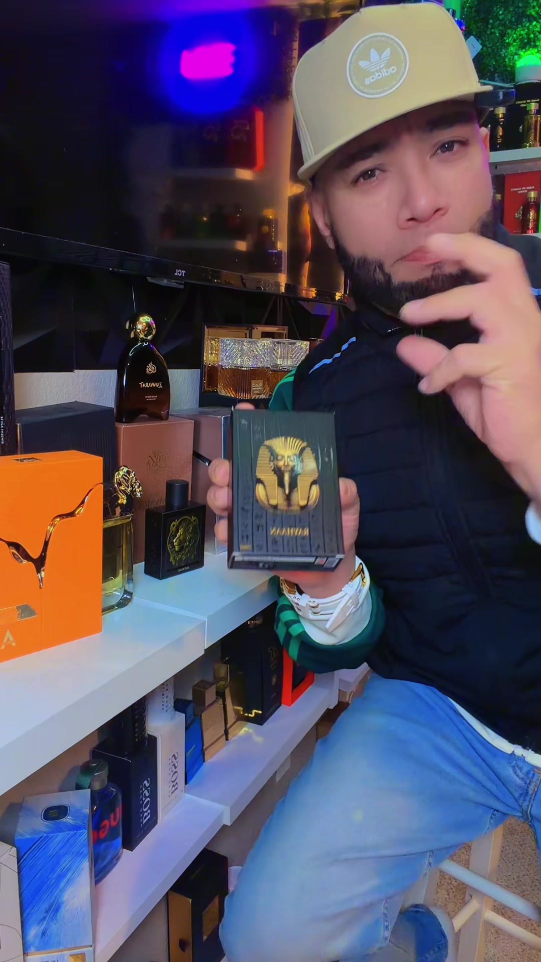 TikTok post by @aromas7777 for Beauty House. Caption reads: [...] #perfumetiktok #arabicperfumes @BeautyHouse....