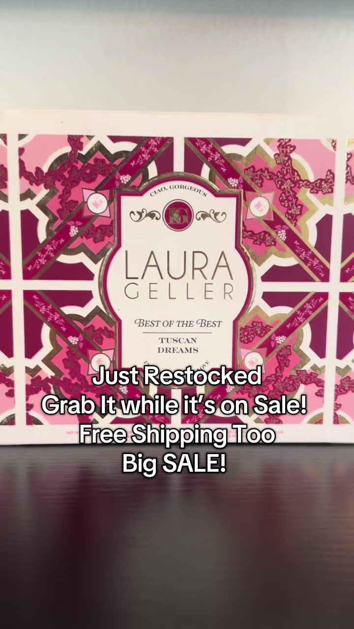 TikTok post by @stacyspage for – Laura Geller. Caption reads: [...] pallet by Laura Geller. #lauragellerbeauty....