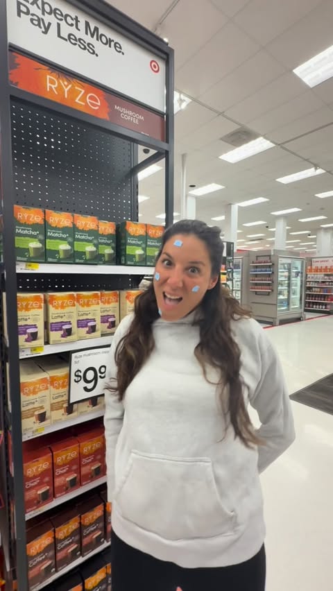 Instagram post by @thatmom_brittany for RYZE SUPERFOODS. Caption reads: [...] Val surprised me with the new....
