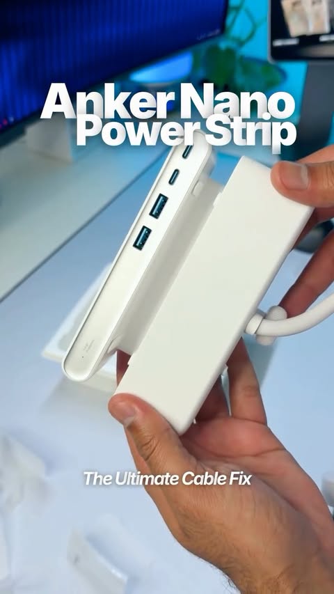 Instagram post by @rahulx3 for Anker. Caption reads: [...] things plugged in, zero cable mess. The....