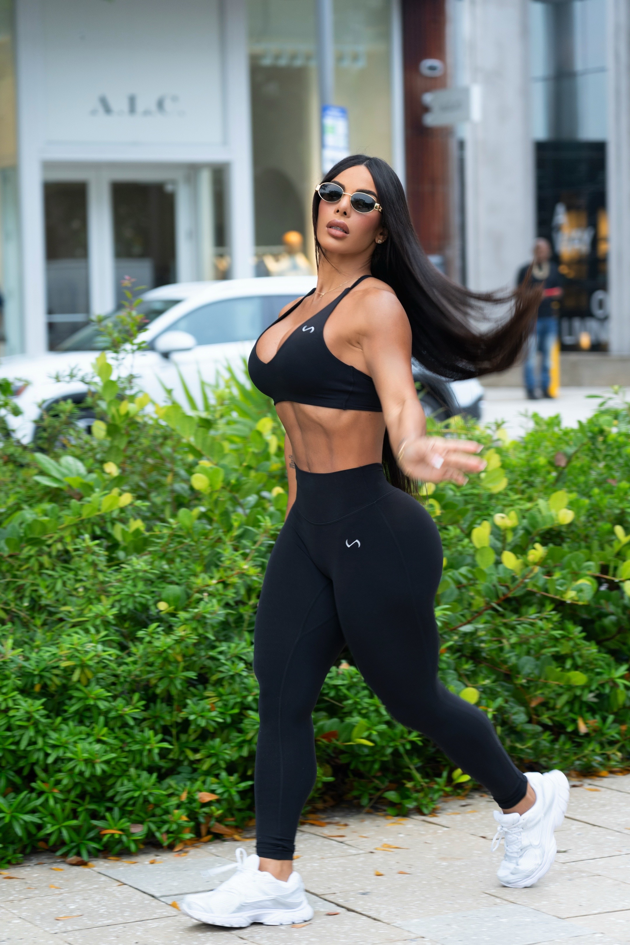 TikTok post by @yarishnaa for TLF Apparel. Caption reads: [...] who don’t stop 💪🏽 New collection....