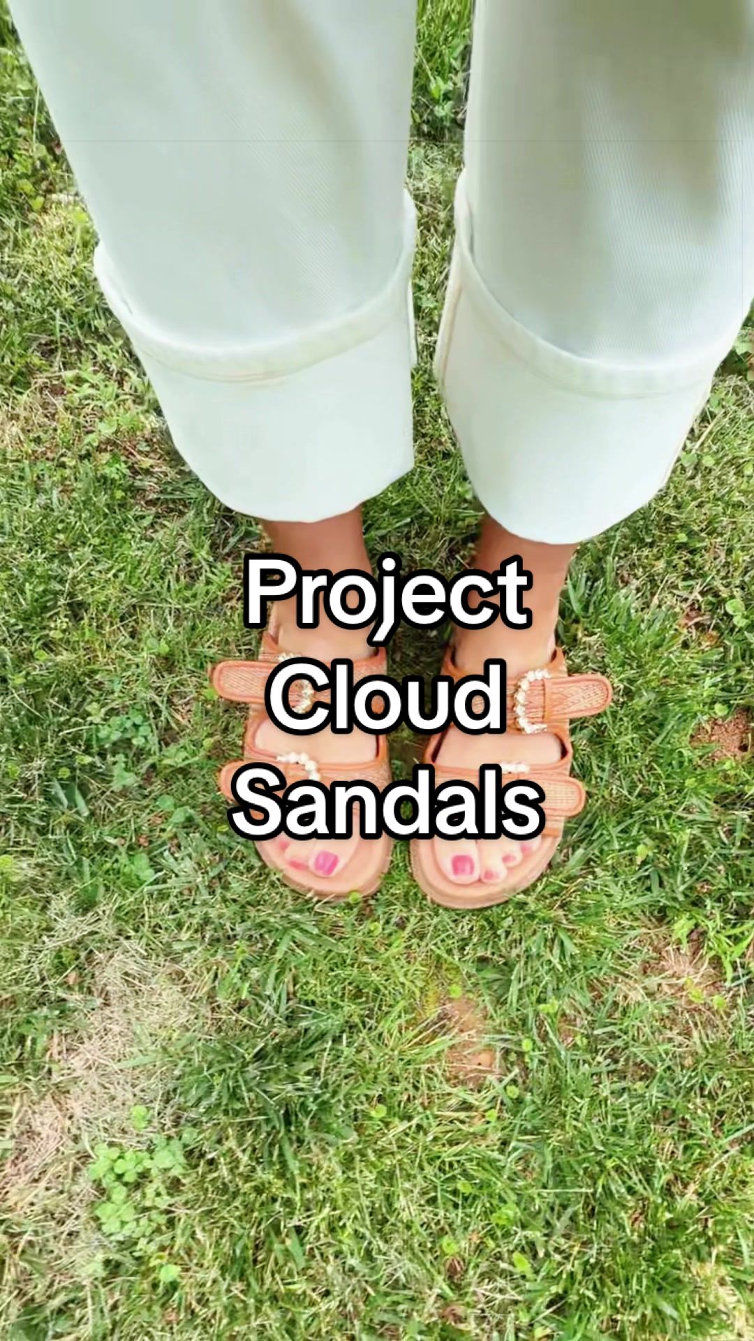 TikTok post by @haleybsurratt for Project Cloud. Caption reads: @Project Cloud Shoes SO COMFORTABLE!!! [...].