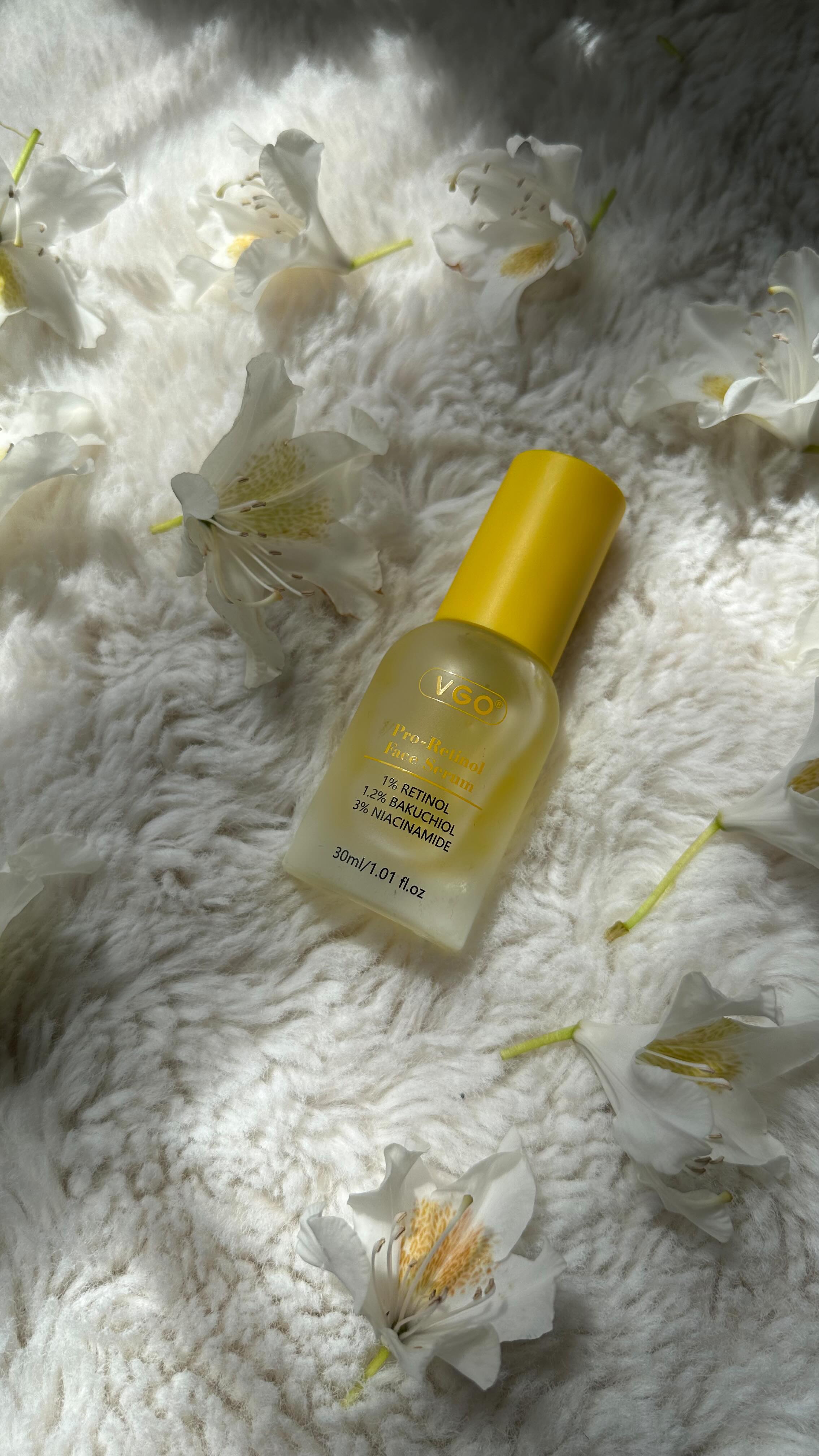 Instagram post by @justgizemmm for VGObeauty. Caption reads: Everything your skin needs—in one bottle!....