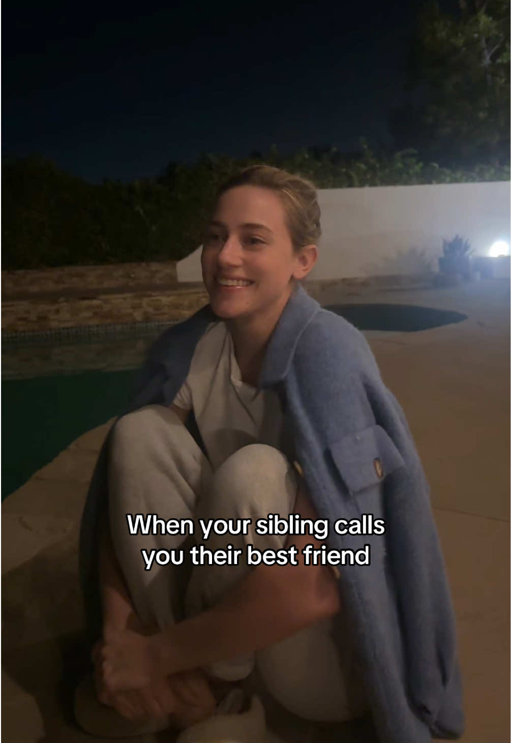 TikTok post by @lilireinhart for MUBI. Caption reads: the codependent siblings are almost here! watch....
