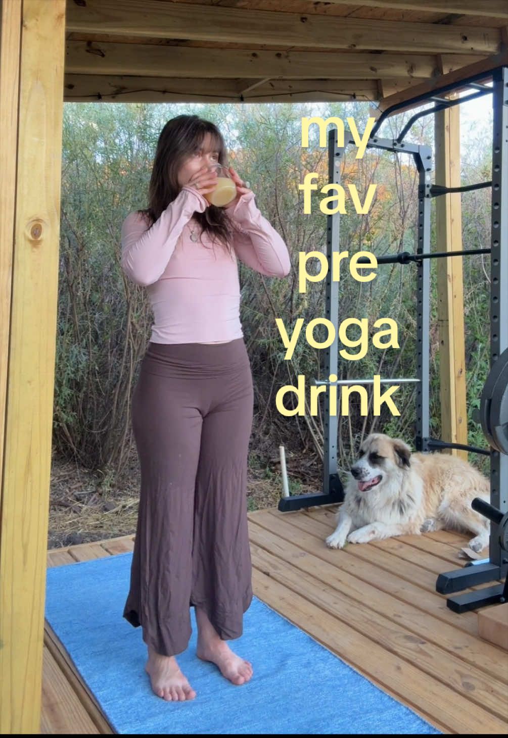 TikTok post by @toudora for Kava Haven. Caption reads: 🧘🏻‍♀️✨🫚 #kava @kavahaven.