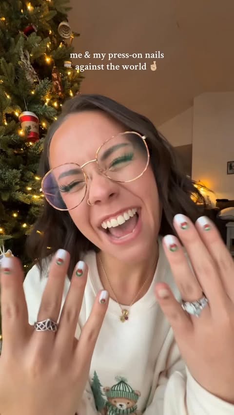 Instagram post by @jenna_bariatricbestie for Olive & June. Caption reads: any time i get a compliment on my nails i....