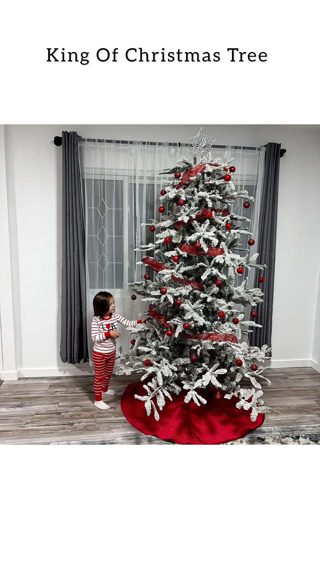 Instagram post by @memissgirl for King of Christmas. Caption reads: Crowning the holiday season with the majestic King....