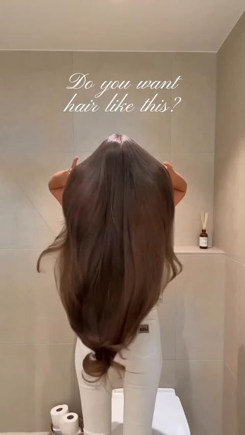 Instagram post by @kristineeinang for Bur Bur. Caption reads: [...] Weekly scalp and hair oiling with....