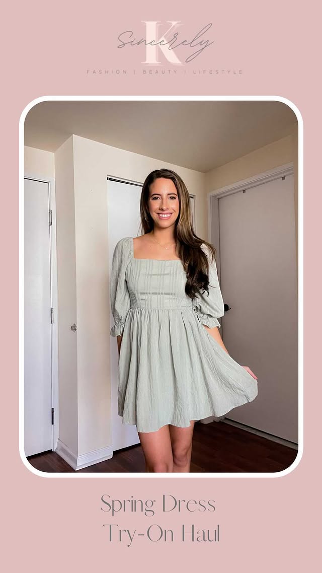 Instagram post by @kelleyannegibson for Red Dress. Caption reads: Which @shopreddress is your favorite for spring:....
