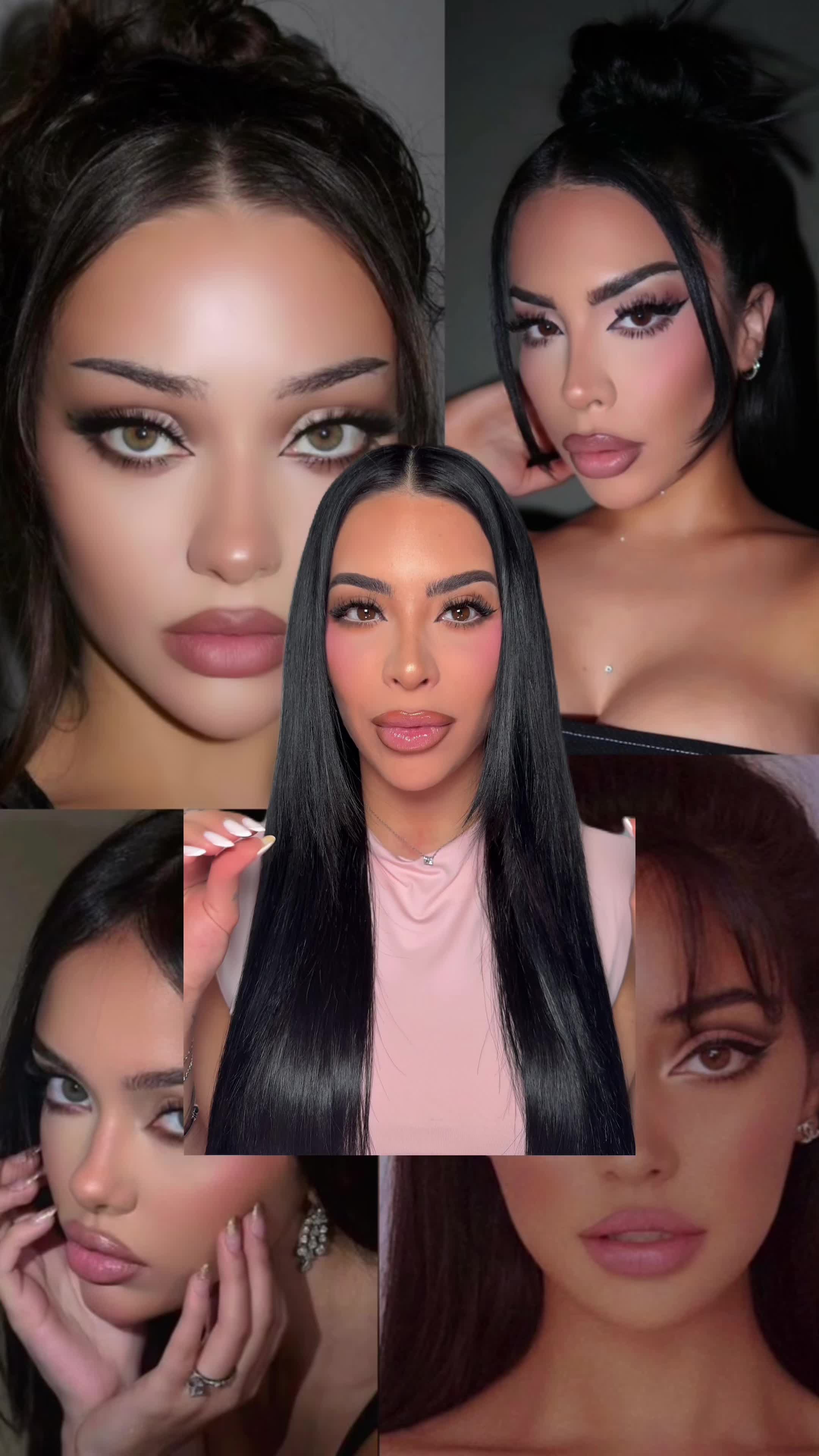 TikTok post by @wowvall for Falscara. Caption reads: look effortlessly stunning with @Falscara studio....