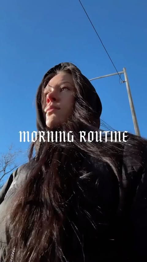 Instagram post by @hammymilk for RYZE SUPERFOODS. Caption reads: mourning routine with @ryzesuperfoods 🍄☕️ now at....