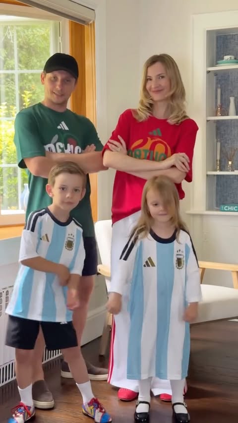 Instagram post by @veronikalosyuk for Macy's. Caption reads: Obsessed with the @adidas x @macys World Cup....