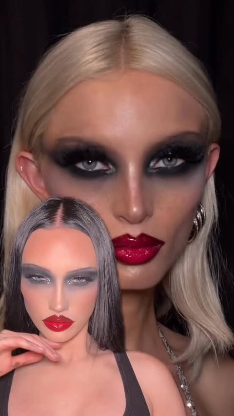Instagram post by @meredithduxbury for Gucci Beauty. Caption reads: [...] look by Meredith Duxbury. #GucciCore....