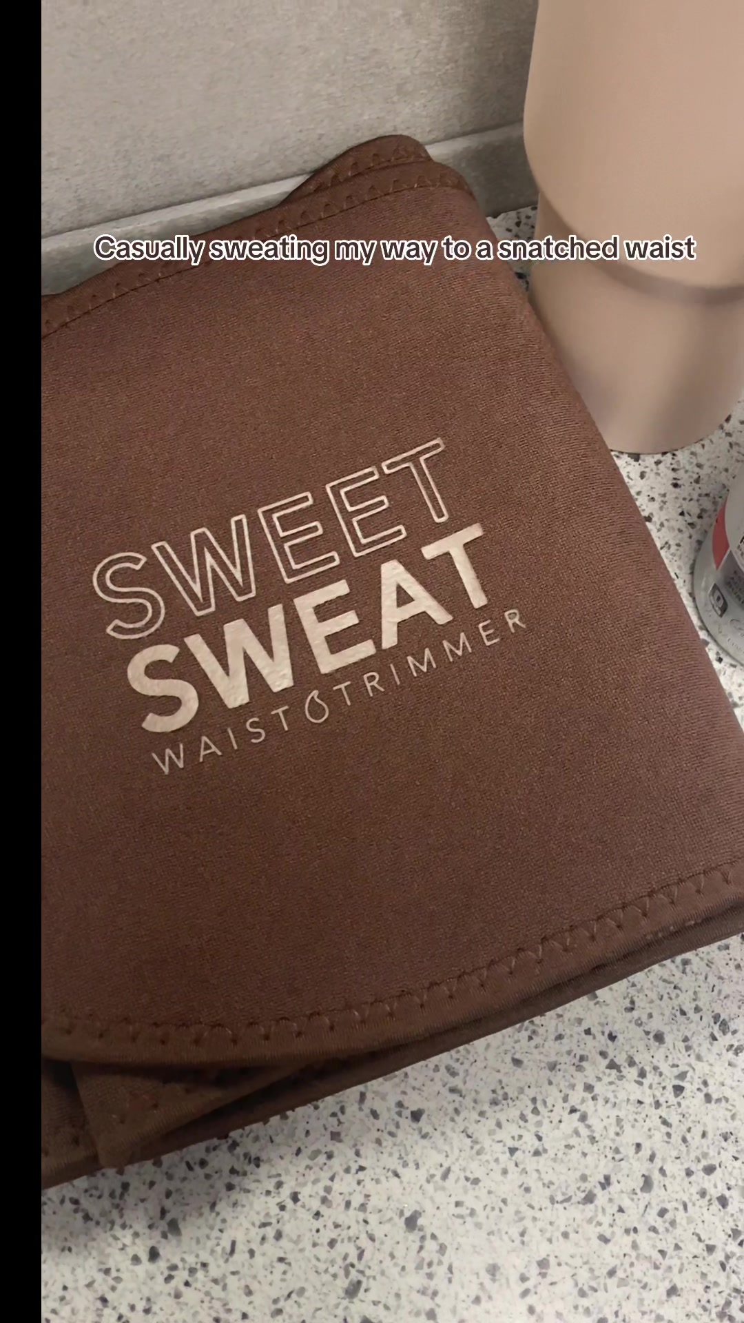 TikTok post by @angelicadzz for Sweet Sweat. Caption reads: #sweatitoff #sweetsweat @Sweet Sweat....