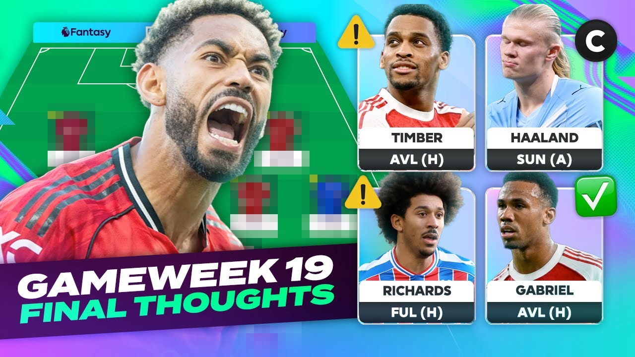 YouTube post by @LetsTalkFPL for Premier League. Caption reads: [...] THOUGHTS GAMEWEEK 19 🔥 | Fantasy Premier....