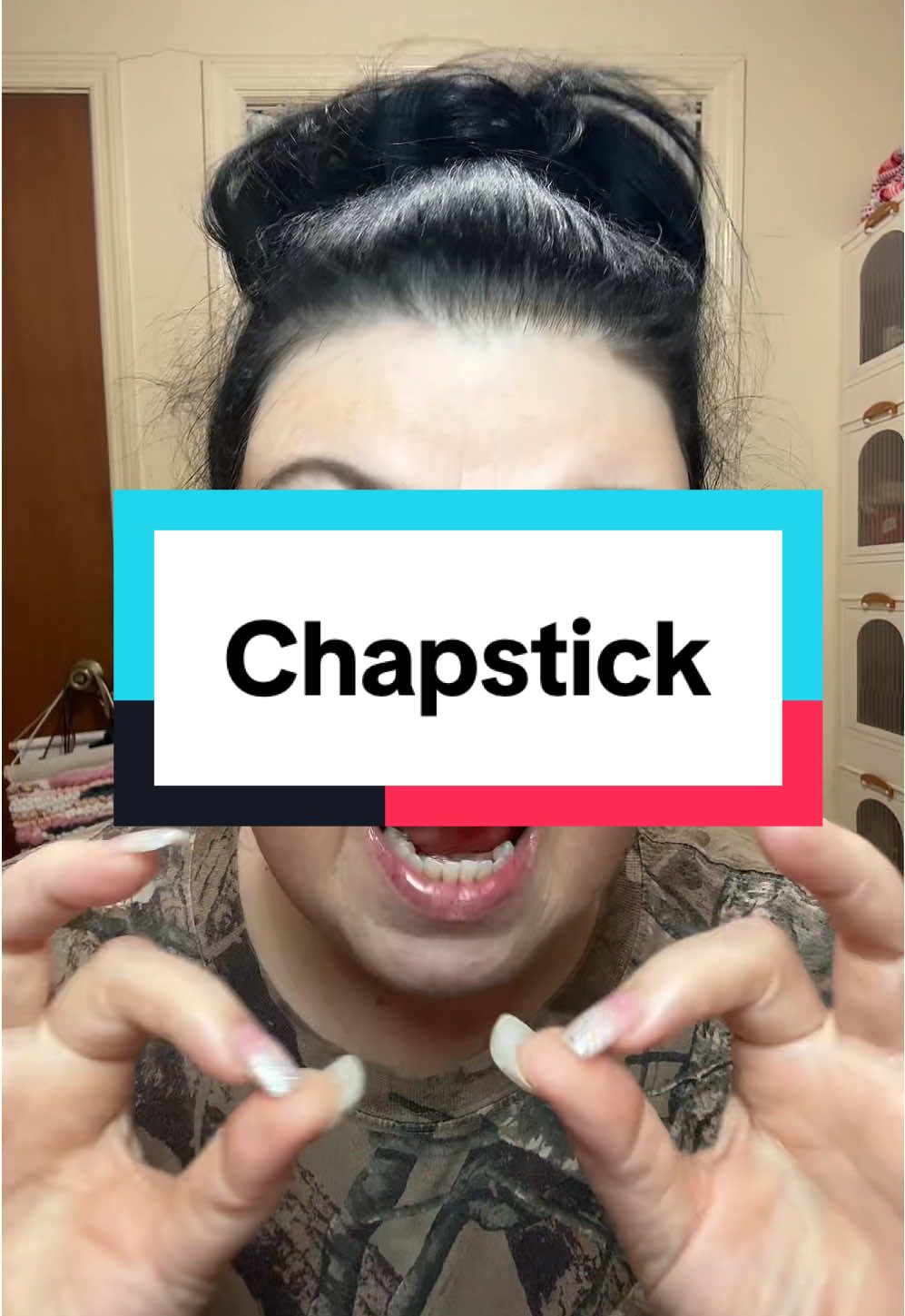 TikTok post by @tamberlynne24 for ChapStick. Caption reads: I do not go without Chapstick and when I saw, I....