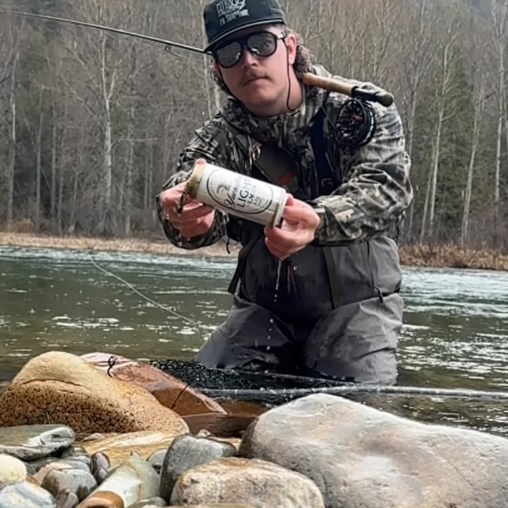 Instagram post by @zach.rutledge_ for Field & Stream. Caption reads: Reeling in cold ones all summer long thanks to....
