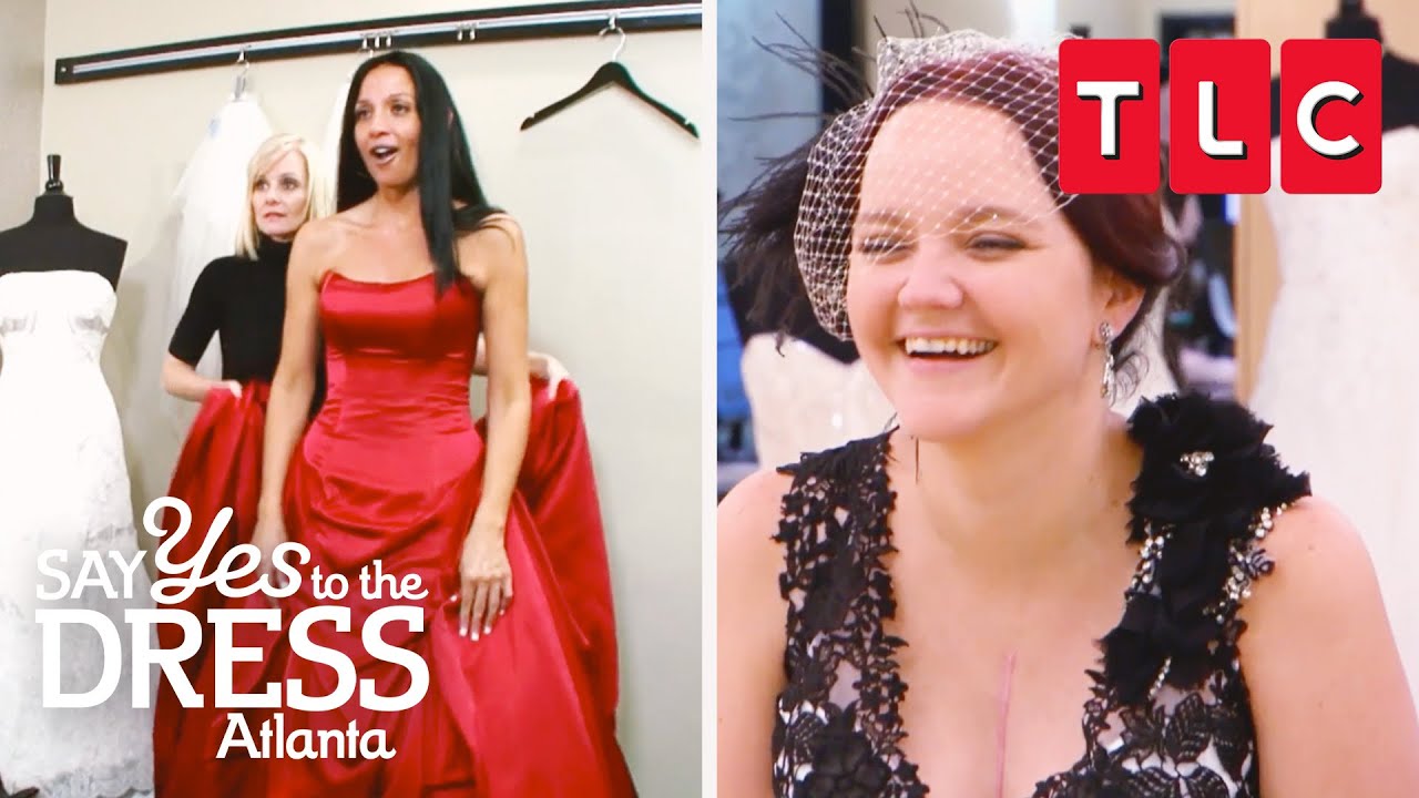 YouTube post by @TLC for discoveryplus. Caption reads: Most Unconventional Dresses | Say Yes to the....