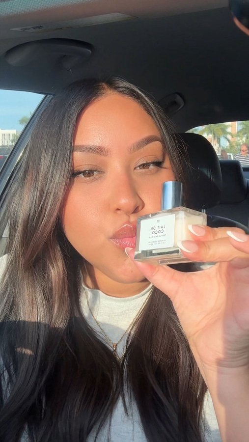 Instagram post by @michellemonroy for Le Monde Gourmand | Willowbrook Il. Caption reads: Had to restock on my fav @gourmandbeauty scent....