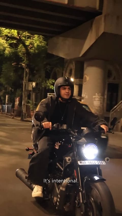 Instagram post by @devishahuja23 for Harley-Davidson. Caption reads: [...] who you are. The all-new Harley-Davidson....