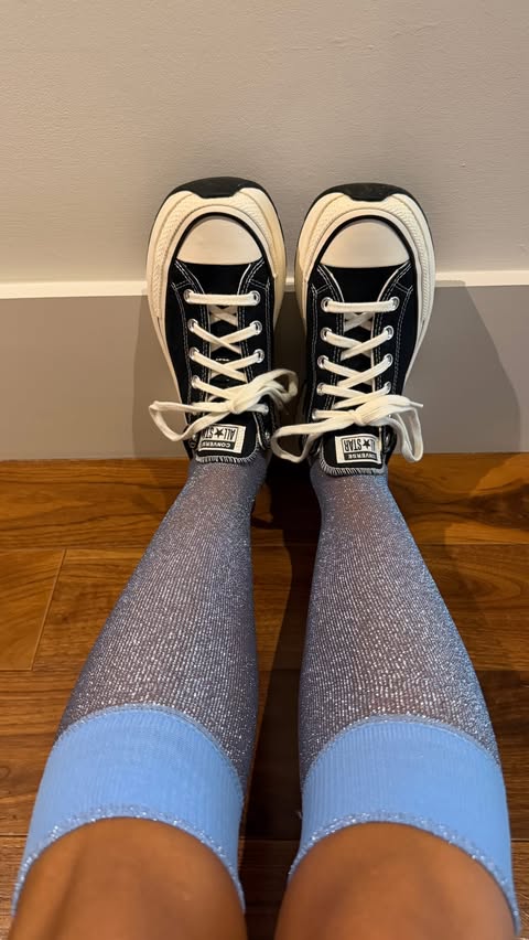 Instagram post by @torivanbreugel for Office Shoes. Caption reads: [...] Crush Converse ⭐️ @converse_europe....