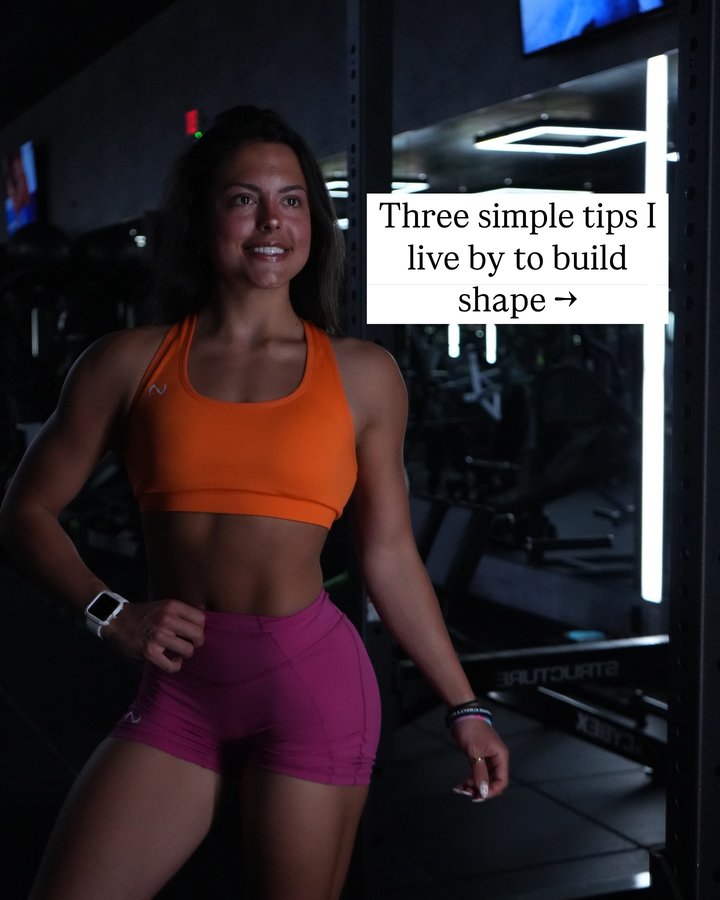 Instagram post by @sdfit.14 for First Health Apparel. Caption reads: Keep it SIMPLE🤍

In order to level up.. you need....