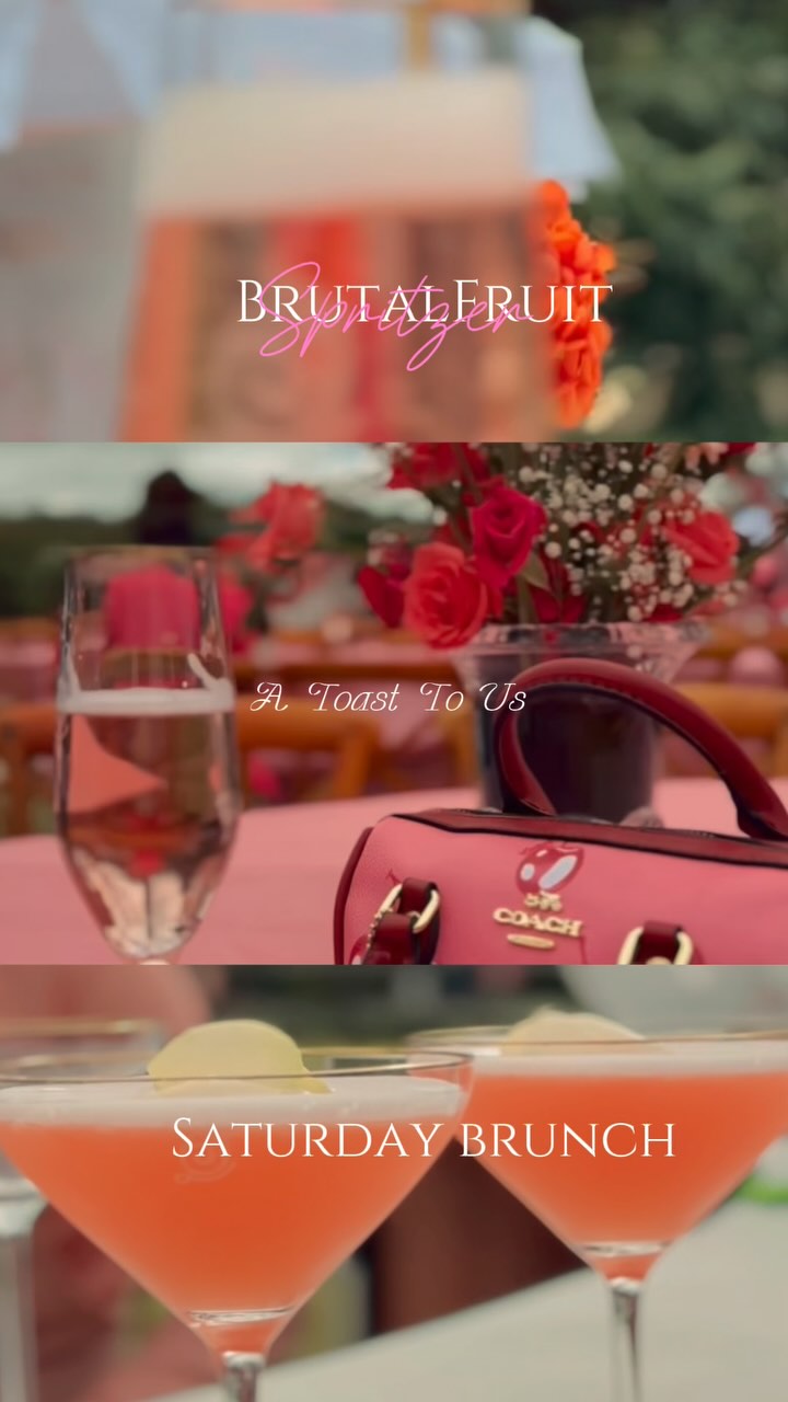 Instagram post by @mwaka_hal for Brutal Fruit. Caption reads: Brutal Fruit Spritzer Saturday Brunch was truly....