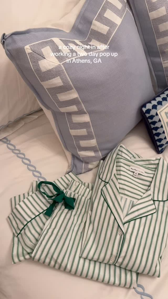 Instagram post by @sjbaileycurated for Meri Meri. Caption reads: [...] new cozy pjs from the @lakepajamas x....