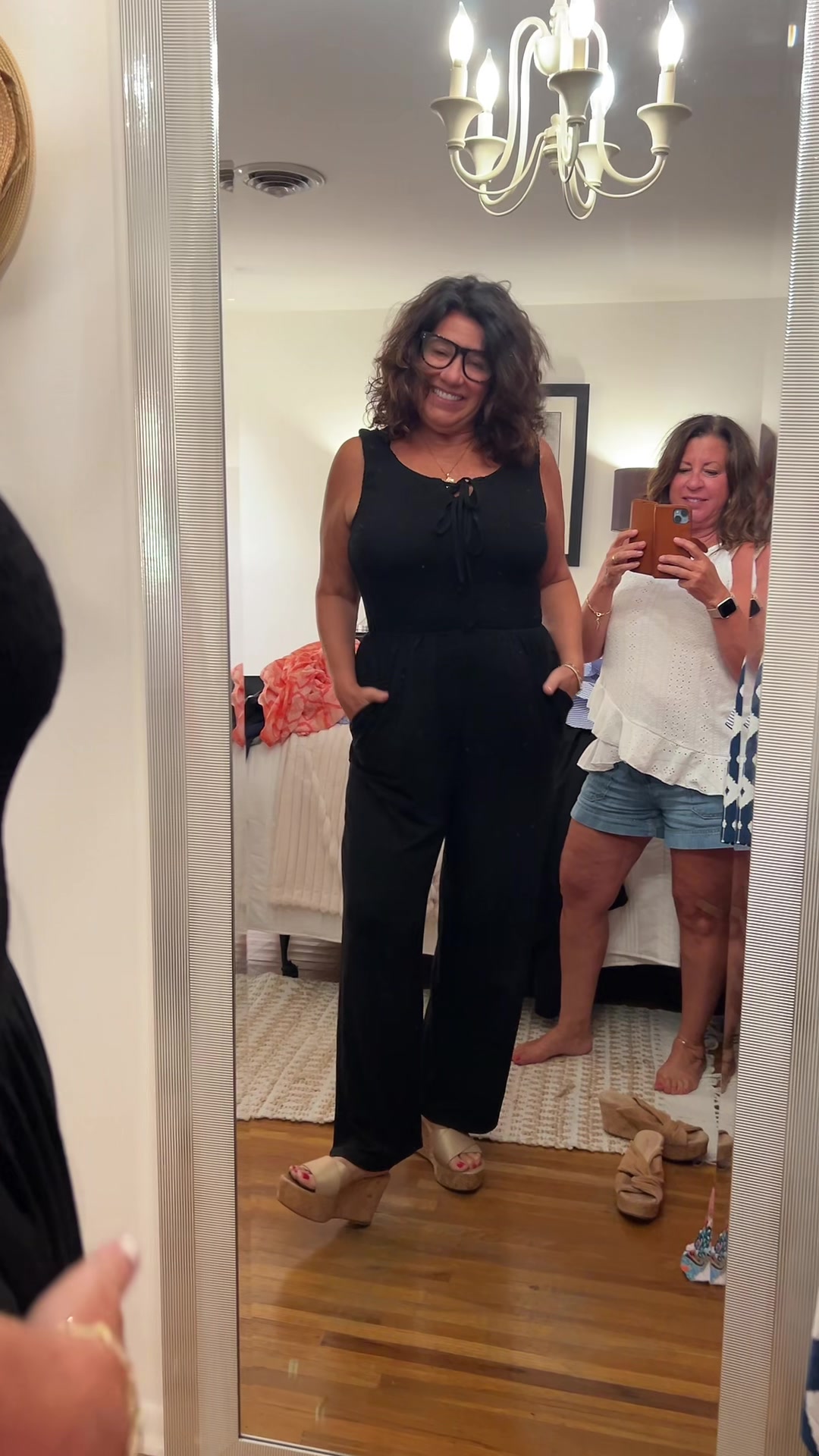 TikTok post by @mommamck123 for Grace Karin US Shop. Caption reads: Finale of our try on !! Love this jumpsuit !!....