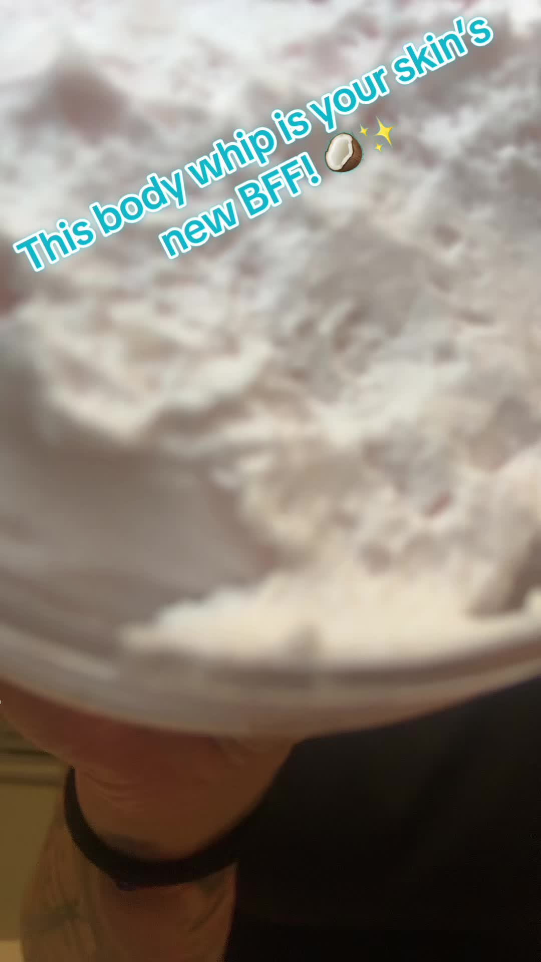 TikTok post by @sugarysweettho for Hollywood Hair Bar. Caption reads: [...] Hydrate, glow, and smell amazing.....